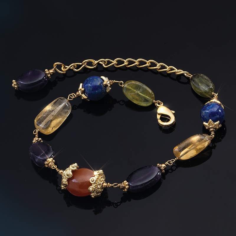 Sterling Silver Multi-Gemstone Bracelet